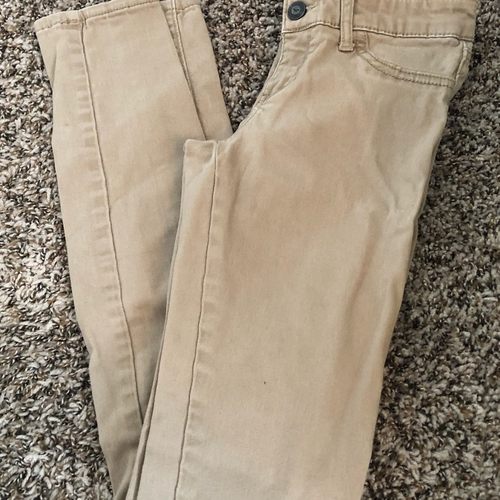 Khaki Hollister Jeggings